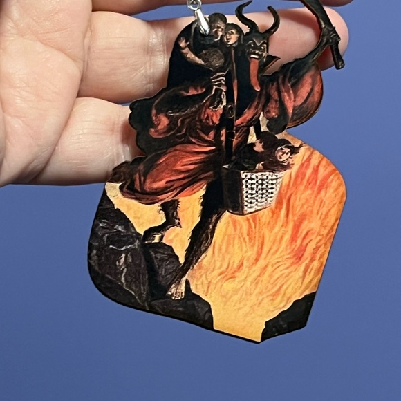 Krampus Ornament Set - Krampusnacht Holiday Decor Collectible Gift - xmas devil - Picture 10 of 13
